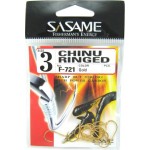 Крючок SASAME Chinu Ringed F-721, № 3 (11 шт. в упаковке)