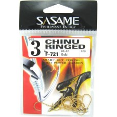 Крючок SASAME Chinu Ringed F-721, № 6 (14 шт. в упаковке)